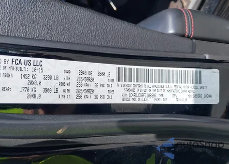 2015 Dodge Durango Limited from USA, damaged, VIN 1C4RDJDG0FC188597